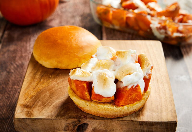 Candied Sweet Potato Burgers