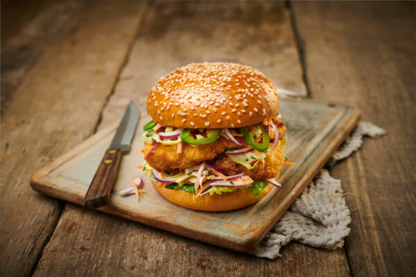 Fried Chicken Seeded Burger