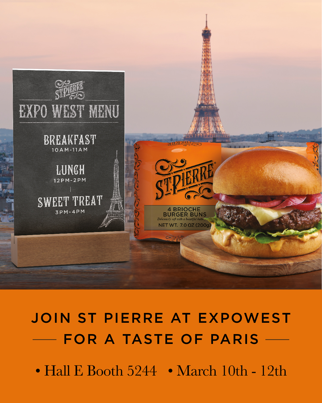 St Pierre Expo West 2022 Exhibition Menu