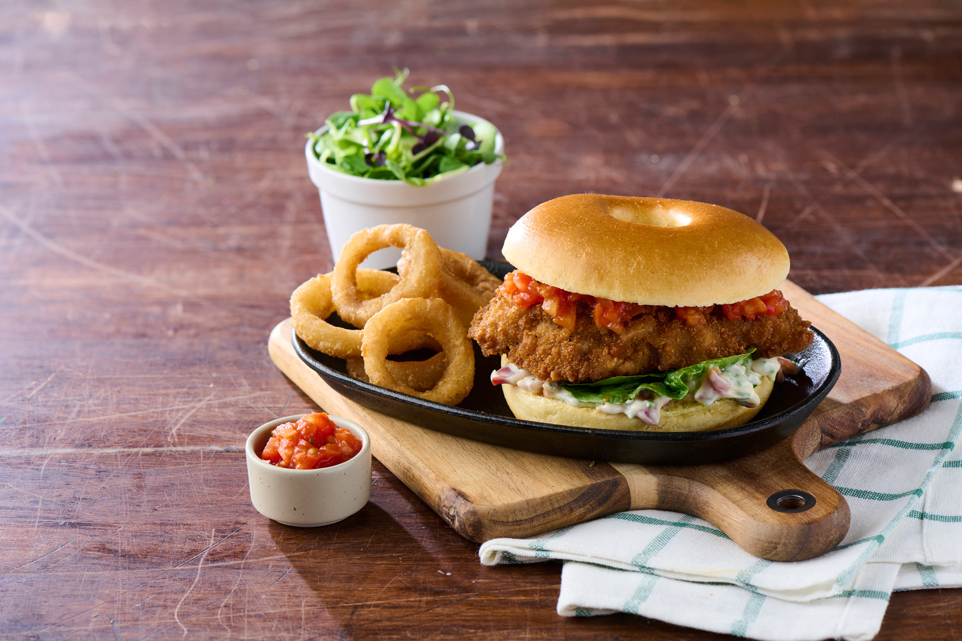 Chicken & Salsa Burger St Pierre USA