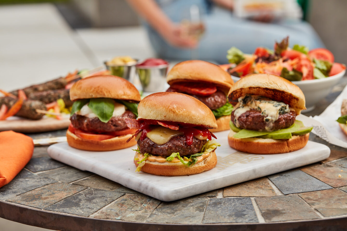 Outside Grilling Brioche Burger Platter - National Hamburger Day