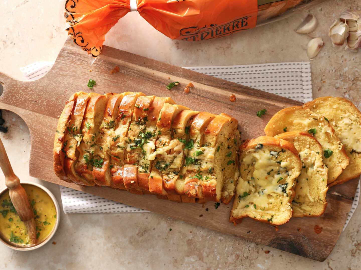 Brioche Garlic Bread Loaf