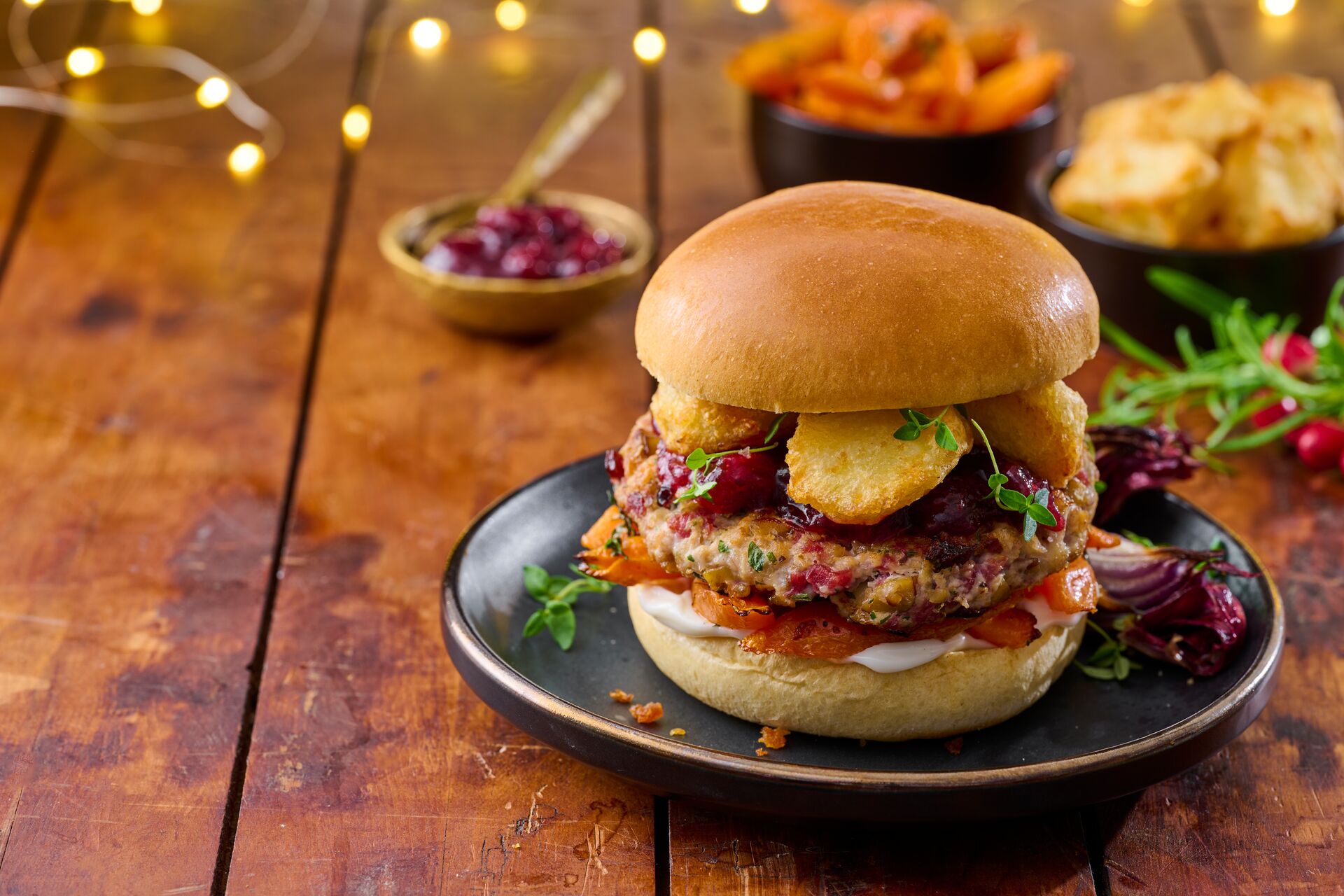 Pancetta, Turkey and Chestnut Burgers – St Pierre USA