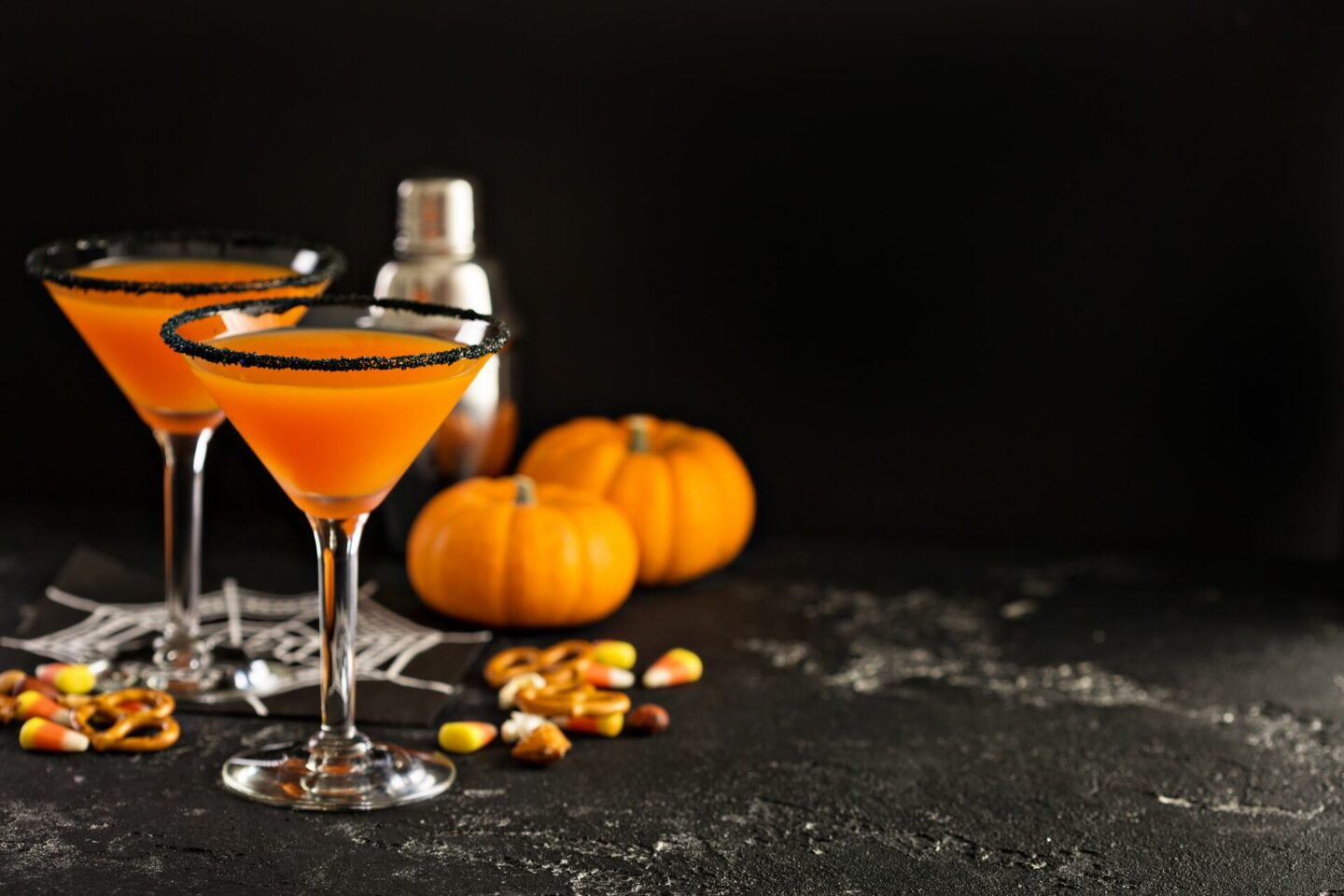 Halloween Party Orange Punch Cocktails