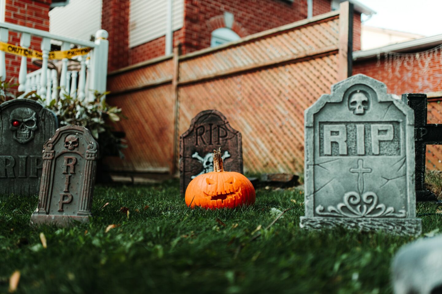 Halloween Decoration In Backyard