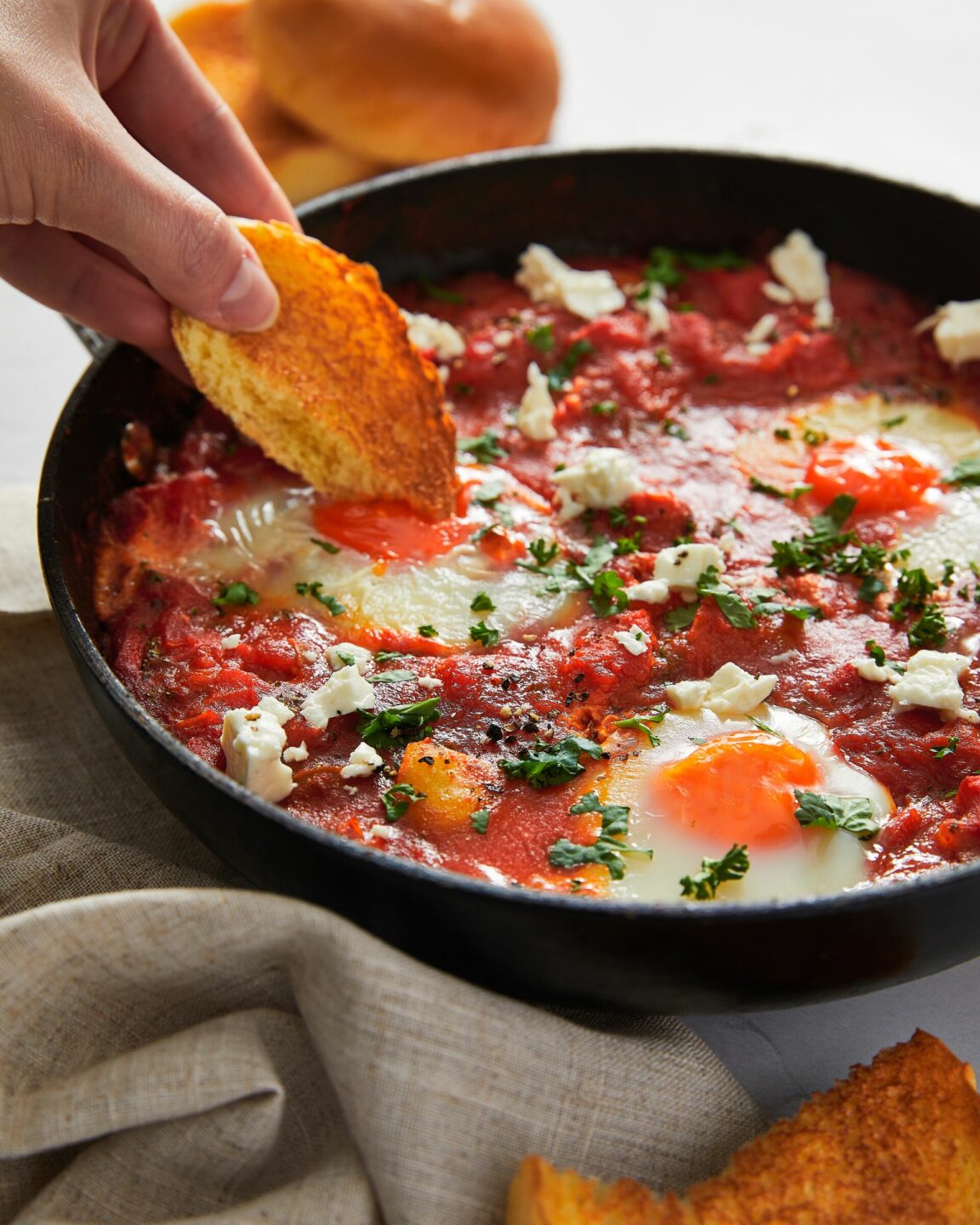 Shakshuka Brioche Bagel Dip