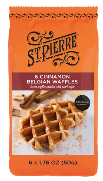 6 Cinnamon Belgian Waffles