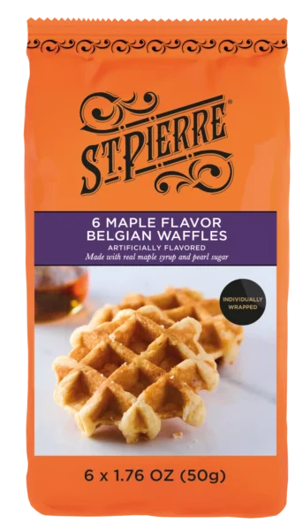 6 Maple Flavor Belgian Waffles