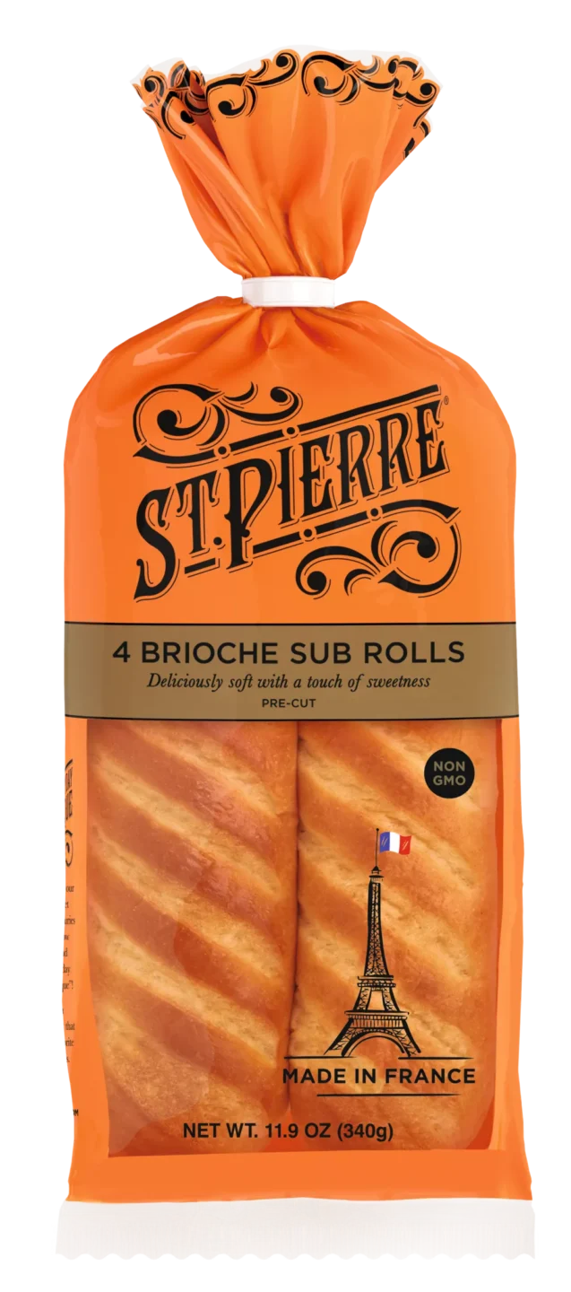 St Pierre 4 Brioche Sub Rolls (US)