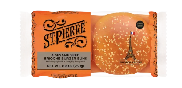 St Pierre 4 Seeded Burger Buns (US)