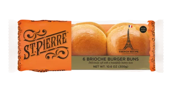 St Pierre 6 Brioche Burger Buns (US)