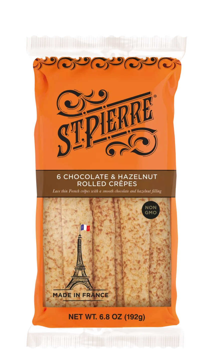 St Pierre 6 Chocolate & Hazelnut Rolled Crepes (US)