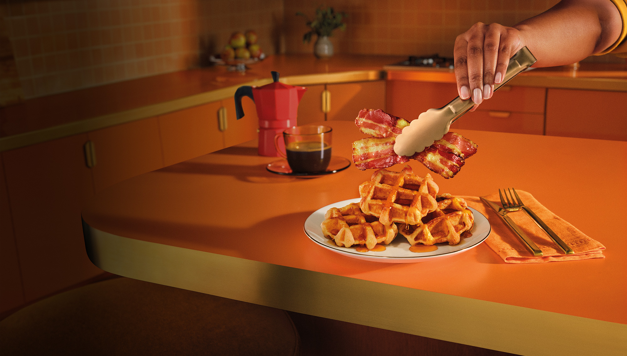 Bacon On Belgian Waffles Desktop
