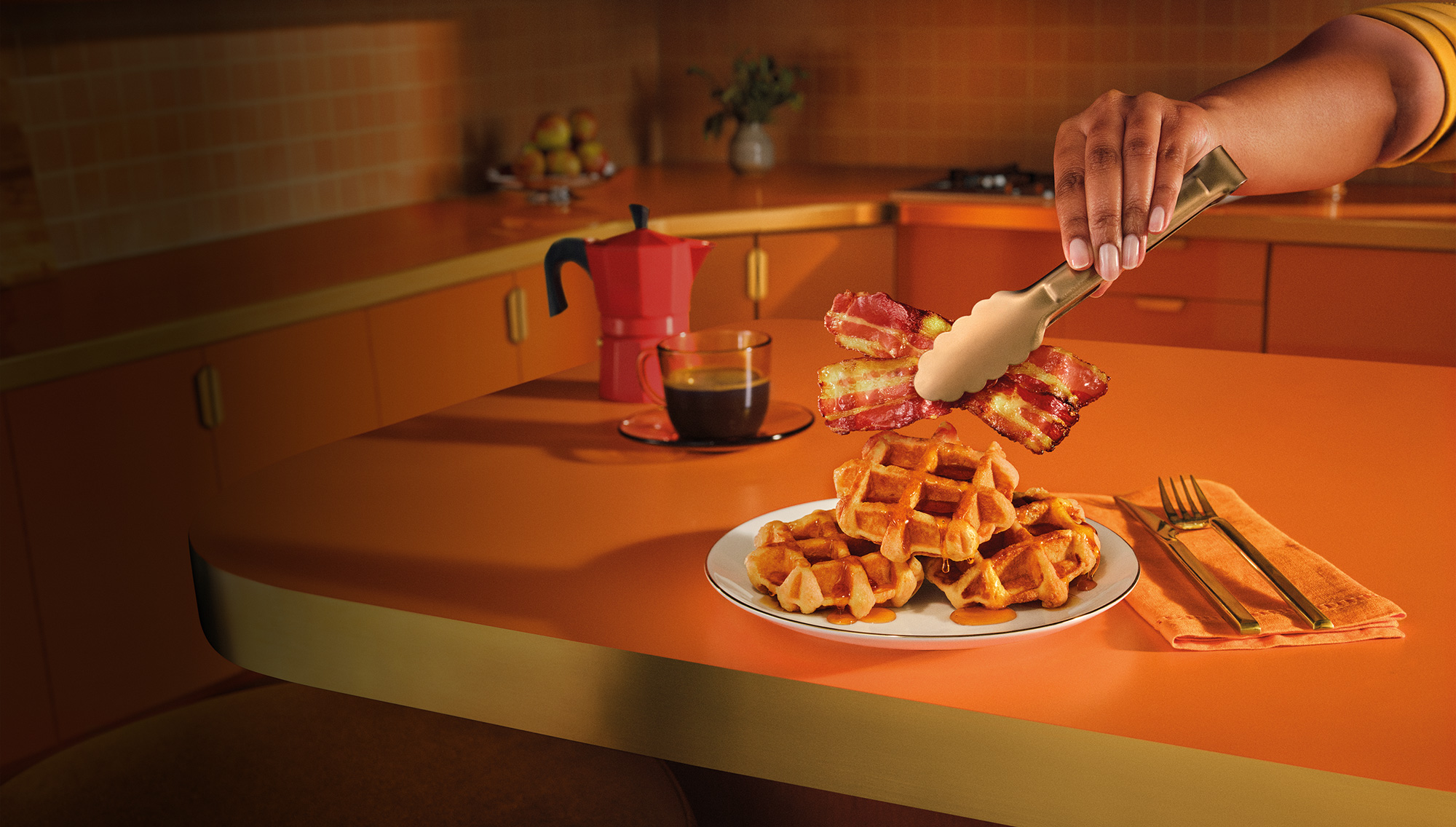 Bacon On Belgian Waffles Desktop