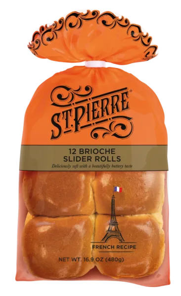 St Pierre 12 Brioche Slider Rolls (US)