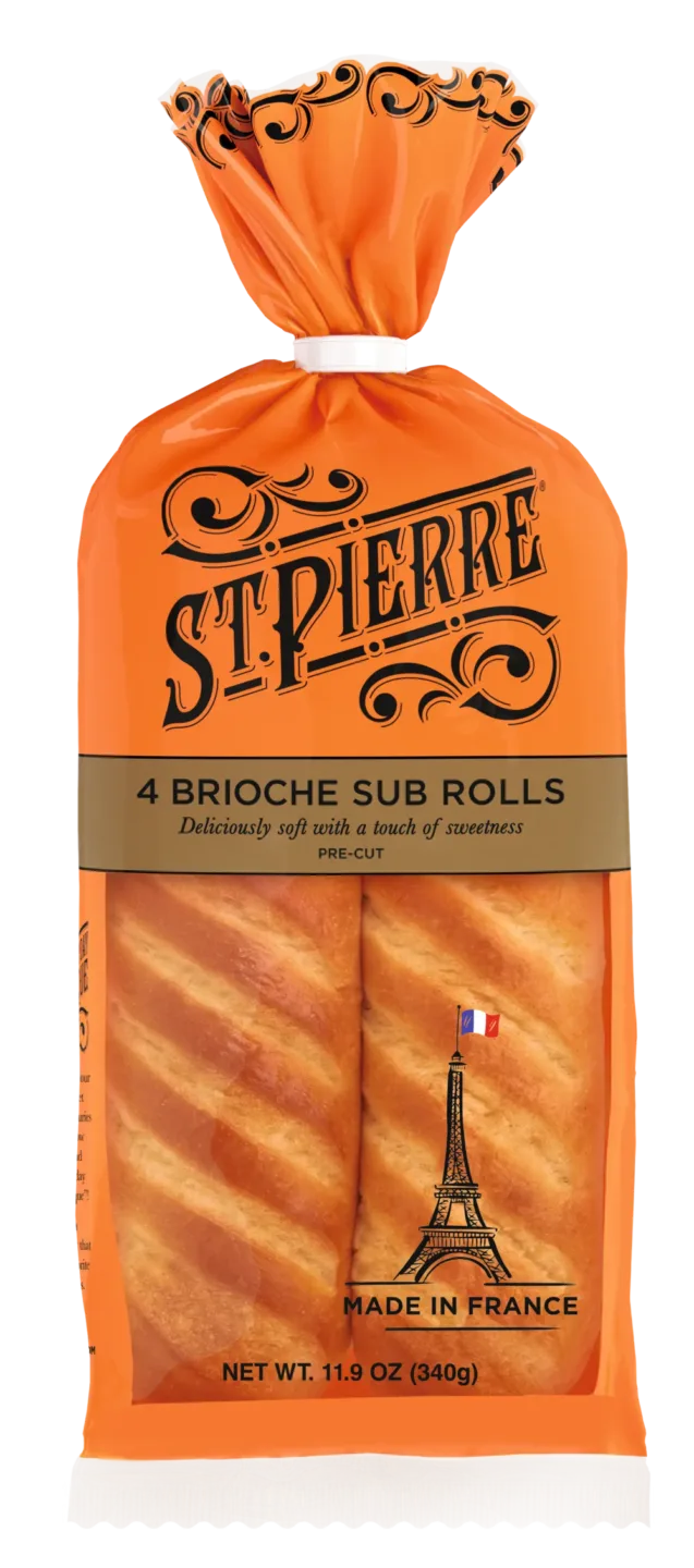 St Pierre 4 Brioche Sub Rolls (US)