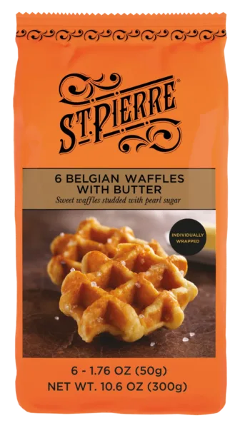 St Pierre 6 Belgian Waffles With Butter (US)